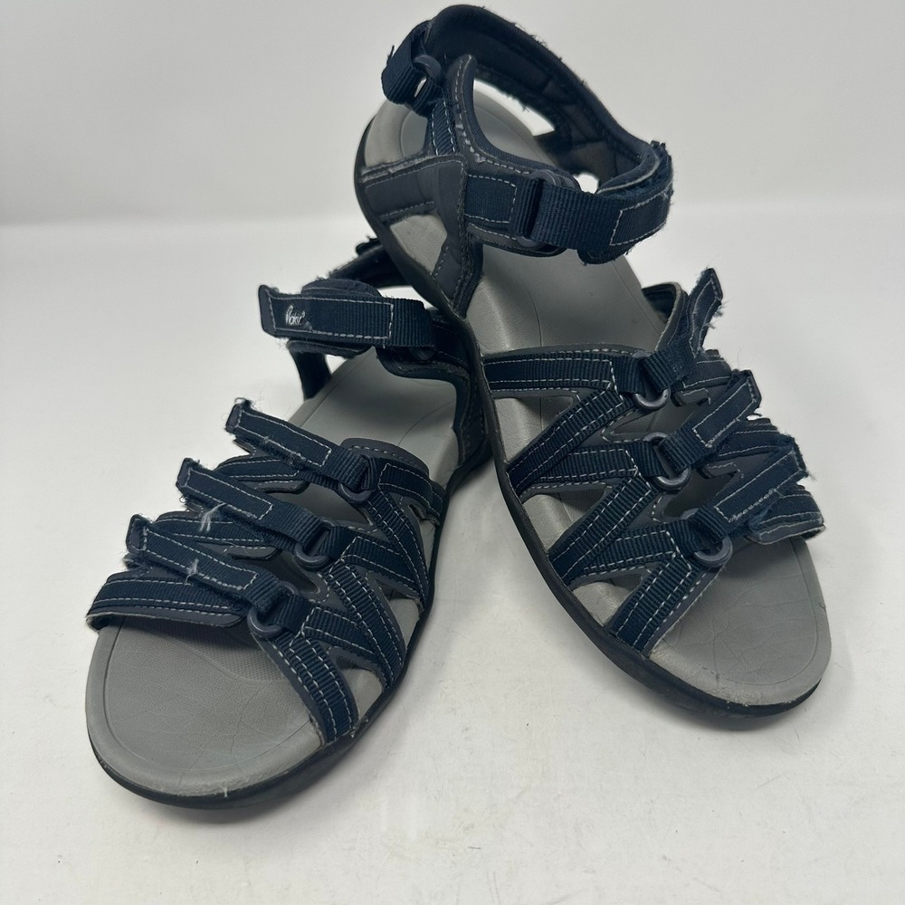 Viakix Hiking Sandals Women 7 Navy Blue Acadia Sport Strappy Outdoor Walking